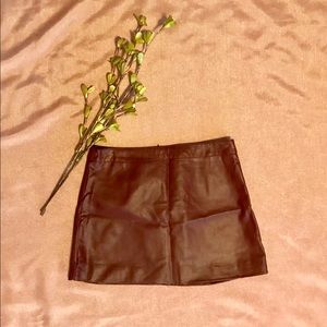 Burgundy Mini Skirt by Altar’d State